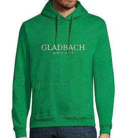 shirt84 Gladbach Koordinaten Männer Kapuzen Hoodie Grün 3XL von shirt84