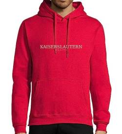 shirt84 Kaiserslautern Koordinaten Männer Kapuzen Hoodie Rot M von shirt84