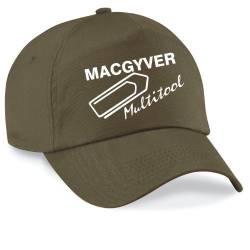 shirtinstyle Basecap MAC GYVER Multi Tools Cap Capy Größe Unisex, Farbe Olive von shirtinstyle