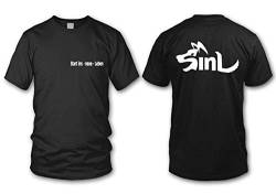 SinL - Start ins Neue Leben - Hunde Fan T-Shirt - Schwarz (Weiß) - Größe XL von shirtloge