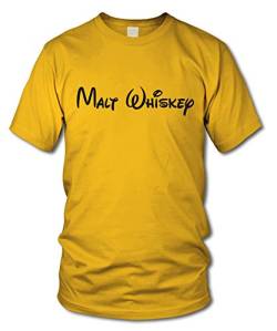 shirtloge - Malt Whiskey - Fun T-Shirt - Gelb - Größe XL von shirtloge