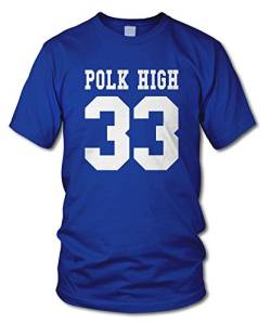 shirtloge - Polk HIGH - AL Bundy - Kult T-Shirt - Royal (Weiß) - Größe XXL von shirtloge