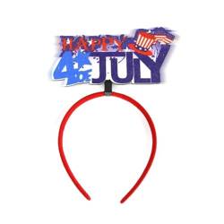 Unabhängigkeitstag Stirnband, Patriotisches Stirnband,Süßes patriotisches Stirnband für Frauen | Patriotische Accessoires, Dekorationen, Partyzubehör für Frauen, Mädchen, Kinder von shjxi