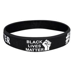 shjxi BLM Bewusstseinsband | Unisex-Solidaritätsarmband | BLM Empowerment Armband | Black Lives Matter, Mode mit pädagogischem Werkzeug und stärkt Einzelpersonen für den Alltag und gesellschaftliche von shjxi