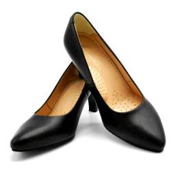 Schwarze Lederpumps von shoes4gentlemen