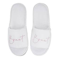 shopandmarry Pantoffeln Braut deutsch | Pantoffeln bride Hochzeit | Pantoffeln für die Hochzeit von shopandmarry