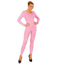 shoperama Damen Bodysuit Langarm Ballett Flamingo 80er Jahre Disco Tänzerin Kostüm-Zubehör Karneval Fasching Overall Catsuit Jumpsuit, Farbe:Rosa, Größe:XL von shoperama