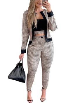 shownicer Damen Hosenanzug 3 Teiliges Set Spitze Shirt Und Hohe Hosenanzug Dreiteilig Hosenanzug Cocktail Party Spitzen Lange Hose Abendanzug Outfit A Schwarz03 S von shownicer