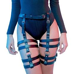 sigando Homelex Sexy Punk Leder Taille Bein Caged Harness Gothic Strumpfband Für Damen, Durchschnittliche Größe, Lp-005 von sigando