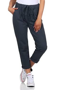 Damen Jogginhose im Boyfriend-Style Sweatpants für Freizeit Sport Fitness Yoga Training 3569 (as3, Numeric, Numeric_42, Numeric_46, Regular, Long, Dunkelgrau) von simaranda