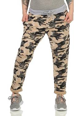 Damen Jogginhose im Boyfriend-Style Sweatpants für Freizeit Sport und Fitness Camouflage Tarn 38 (34-40, Style 5) von simaranda