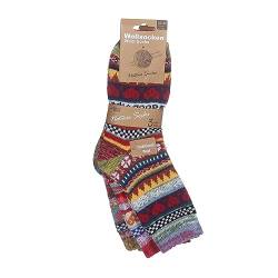 simaranda Damen Wintersocken bunte warm gemischte Wollsocken Strümpfe kuschlig weich 166 (35-38, Bunt gemischt) von simaranda