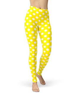 sissycos Bunte Leggins Damen Weihnachten Polka Dots Leggings Print Leggings Yoga Laufhose Mädchen Strumpfhose Fashion Stretch Lange Leggins für Sport/Beiläufig/Weihnachten Party/Geschenk von sissycos