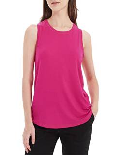 sissycos Damen Sport Tank Top Ärmellos, Sanft Racerback Shirt Rundem Ausschnitt für Fitness Yoga Beiläufig(Pitaya Rosa,XL) von sissycos