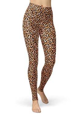 sissycos Damen Tier Muster Leggings, Leoporden Bunte Leggins Sexy, Oil Painting Sanft Hohe Taille Strumpfhose Lang（Schwarze Katze,L-XXL von sissycos