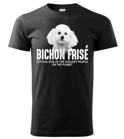 Bichon Frise a Poil Frise Hund Unisex Shirt Official Dog cool Leute lustig Hundemotiv T-Shirt Größe XL von siviwonder