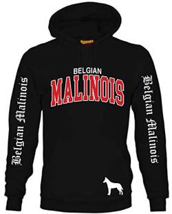 Malinois Belgian Mali Belgischer Schäferhund Hund Hoodie Unisex Sweatshirt Extreme Hundemotiv Größe 3XL von siviwonder