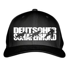 siviwonder Cap - Deutscher SCHÄFERHUND Schäfer Shepherd Alsatian -Hundesport HS - Baumwoll 6-Panel schwarz von siviwonder