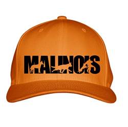 siviwonder Cap - Malinois belgischer Schäferhund Belgian -Hundesport HS - Baumwoll 6-Panel orange von siviwonder