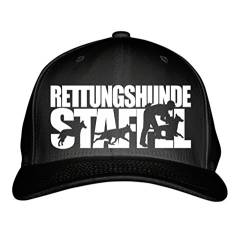 siviwonder Cap - RETTUNGSHUNDESTAFFEL Staffel Rettungshund -Hundesport HS - Baumwoll 6-Panel schwarz von siviwonder