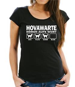 siviwonder Hovawart Gebrauchshund Hovawarte New - HÖREN AUFS Wort Women Girlie T-Shirt Black XXL - 42 von siviwonder