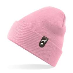 siviwonder Malinois Mali Mütze mit Patch Teckel Gassi Beanie Strickmütze Witzig Spruch Warm Herren Damen Herbst Farbe Rosa von siviwonder