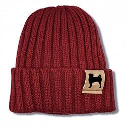 siviwonder Mütze Appenzeller Sennenhund Gassi Beanie Strickmütze Witzig Spruch Warm Herren Damen Herbst Hund Farbe Burgundy von siviwonder