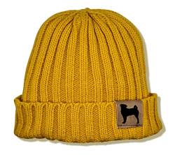 siviwonder Mütze Appenzeller Sennenhund Gassi Beanie Strickmütze Witzig Spruch Warm Herren Damen Herbst Hund Farbe Mustard von siviwonder