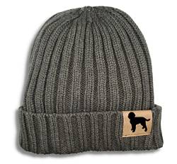 siviwonder Mütze Lagotto Romagnolo Gassi Beanie Strickmütze Witzig Spruch Warm Herren Damen Herbst Hund Farbe Dark Grey von siviwonder