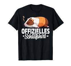 Offizielles Schlafshirt mit Meerschweinchenmotiv, Pyjama, Meerschweinchen T-Shirt von sleep shirt Guinea pig gifts woman kids man