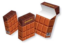 Süße Zigarettenschachtelhüllen ohne Kalorien Indo slipp overall Motiv: Schokolade /// 3 STÜCK (047 Schokolade, 3 Stück) von slipp overall