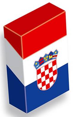 slipp overall - Zigarettenschachtel-Überzieher mit Deckel - Ländermotive (107 Kroatien, 1 Stück) von slipp overall