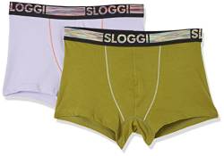 sloggi men Herren GO ABC Natural H C2P Hipster, Multi-Colour, S (2er Pack) von sloggi men