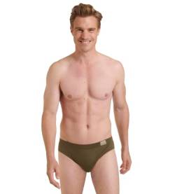 sloggi men Herren GO Natural Brief C2P Midi, Brown-Dark Combination, M (2er Pack) von sloggi men