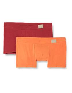 sloggi men Herren GO Natural C2P Hipster, Orange-Dark Combination, L (2er Pack) von sloggi men