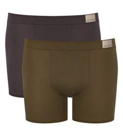 sloggi men Herren GO Natural C2P Short, Brown-Dark Combination, L (2er Pack) von sloggi men