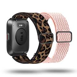 smaate Elastisches Uhrenarmband, kompatibel mit ENOMIR ID208BT 4,3 cm Smartwatch, dehnbares Nylon-Sportschlaufe, Ersatz für Damen und Herren von smaate