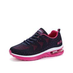 smarten Sportschuhe,Herren Damen Laufschuhe mit Luftpolster Turnschuhe Profilsohle Sneakers Air Leichte Schuhe Pink 36 von smarten