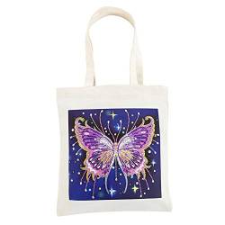 snowvirtuos DIY Diamond Painting Tragetasche Teilbohr-Kreuzstich Mosaik Handtasche Wiederverwendbar umweltfreundlich Einkaufstaschen Faltbare Einkaufstasche Tasche Organizer Geschenk(12) von snowvirtuos