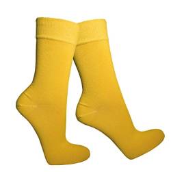 2 Paar Gelbe Socken für Herren 39-42 von socken-und-mehr