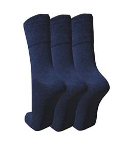 3 Paar Socken venenfreundlich 97% Baumwolle, 3% Elasthan (43-46, jeans) von socken-und-mehr