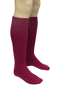 socken-und-mehr Trachten Kniestrümpfe - in purple wein 43-46 von socken-und-mehr