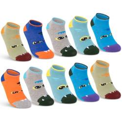 10 Paar Kinder Sneaker Socken Jungen & Mädchen Baumwolle Kindersocken 56511 (23-26) von sockenkauf24