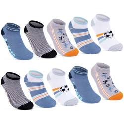 10 Paar Kinder Sneaker Socken Jungen & Mädchen Baumwolle Kindersocken 56568 (23-26) von sockenkauf24