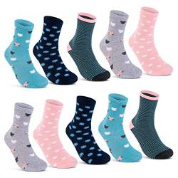 10 Paar Kinder Socken Jungen & Mädchen Baumwolle Kindersocken 54377 (27-30) von sockenkauf24