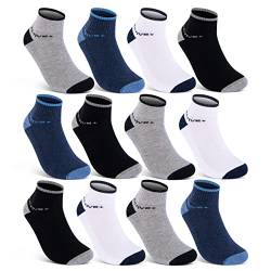 6 oder 12 Paar SPORT Sneaker Socken Herren Damen Sportsocken Frotteesohle Baumwolle 16210 (39-42, 12 Paar) von sockenkauf24