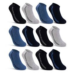 8 | 12 | 20 Paar Sneaker Socken Herren Sport Baumwolle Atmungsaktiv 16777 WP (39-42 12 Paar) von sockenkauf24