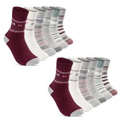 THERMO Socken Damen 39-42 Warme Dicke Wintersocken Damen Baumwolle Frottee 38204 (12 Paar 39-42) von sockenkauf24