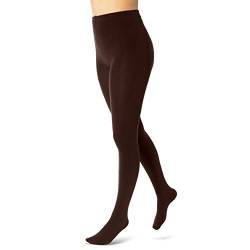 sockenkauf24 Damen THERMO Strumpfhose mit Innenfleece extra warm Winter Strumpfhose (52/54, Braun) WP von sockenkauf24