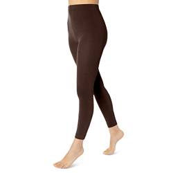 sockenkauf24 Damen Thermo Leggings mit Innenfleece extra warm Winter Leggings WP (40/42, Braun) von sockenkauf24